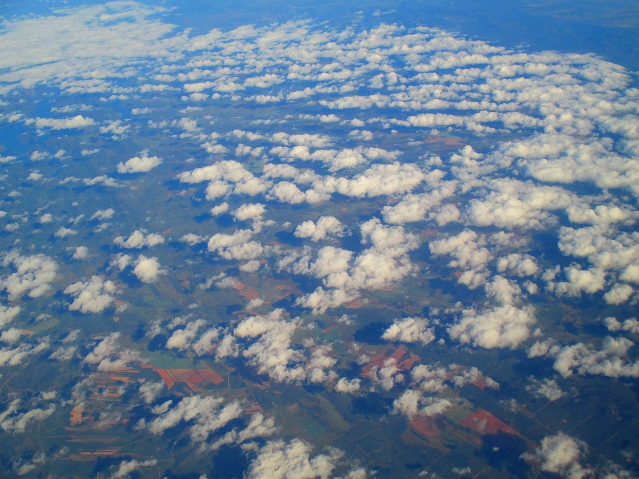 plane clouds landscape free photo