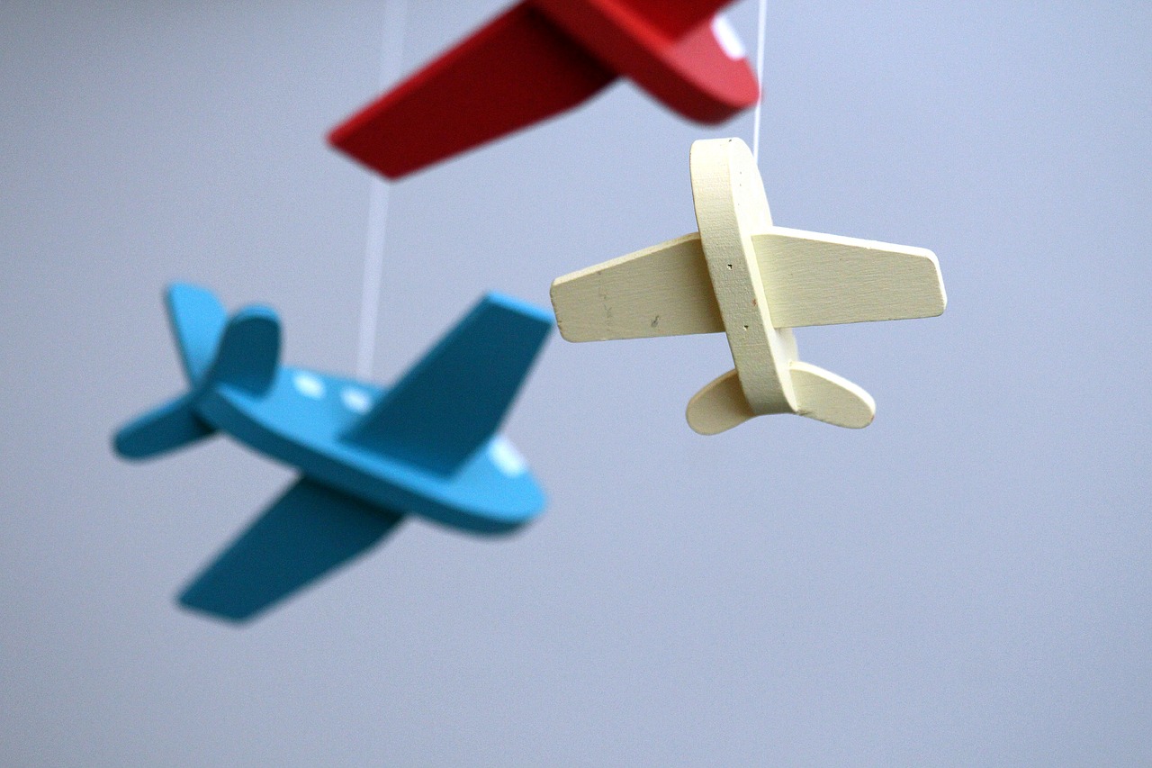 plane toy blue free photo