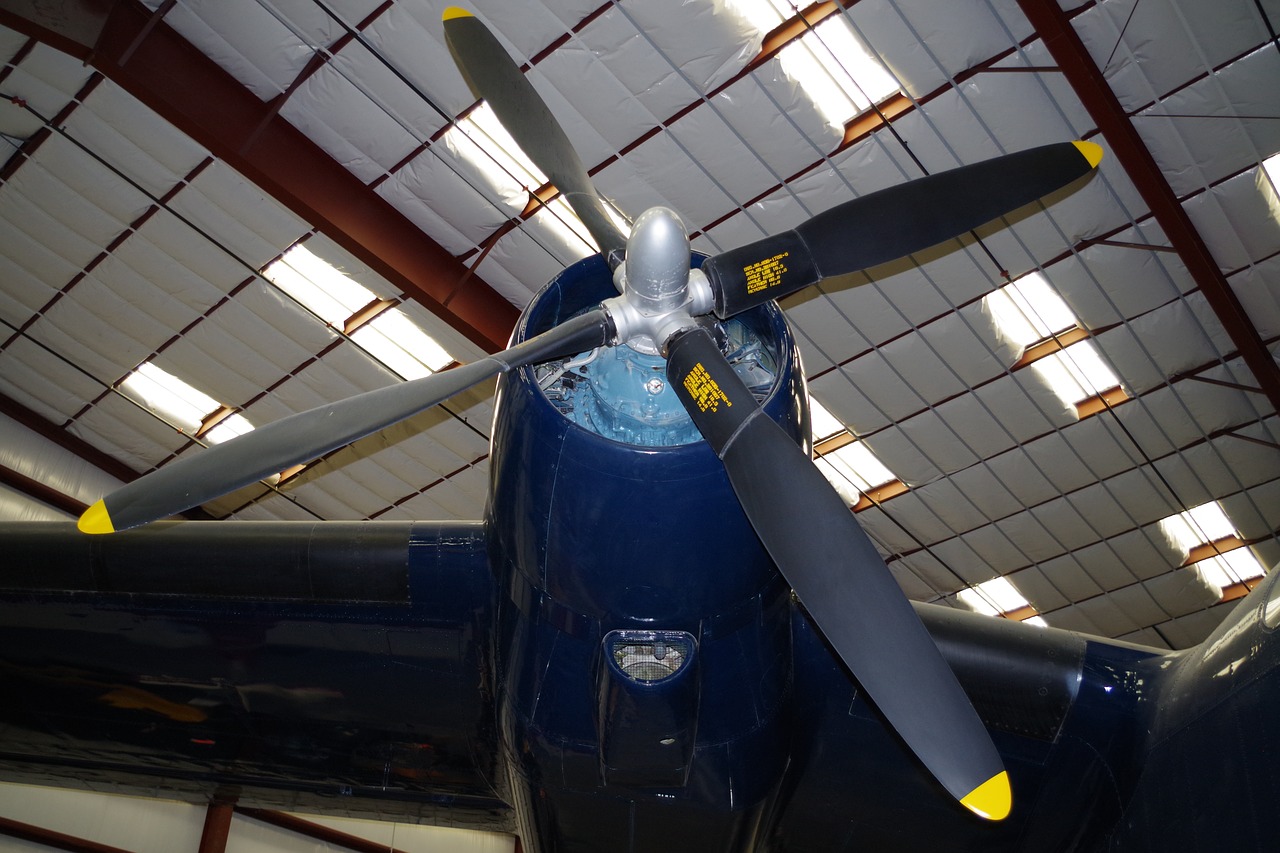 plane propeller blue free photo