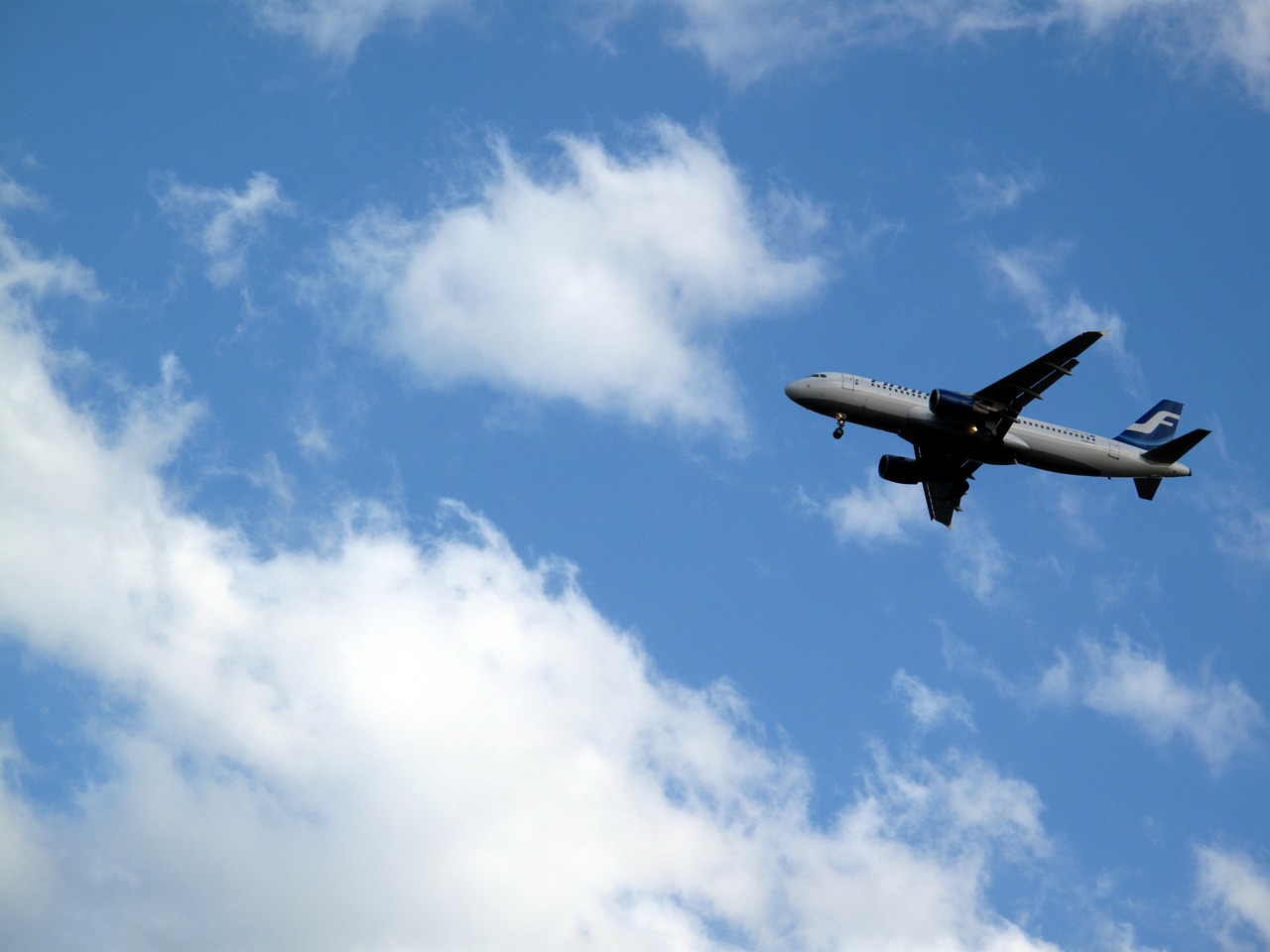 plane sky cloud free photo