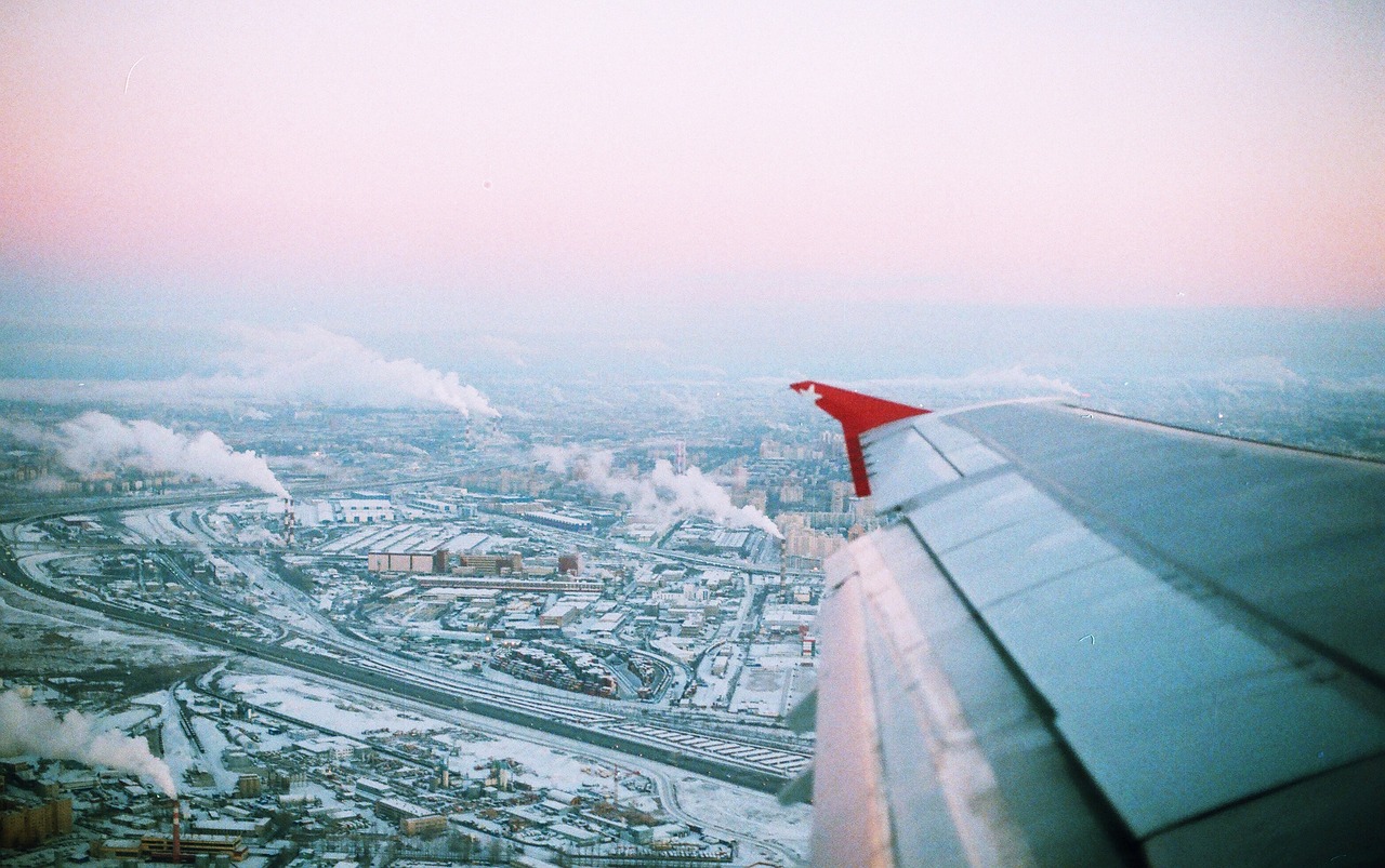 plane airplane wing free photo