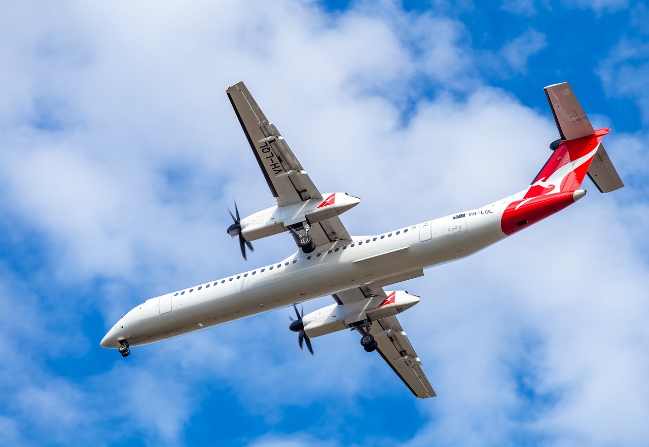 plane passenger plane qantas free photo