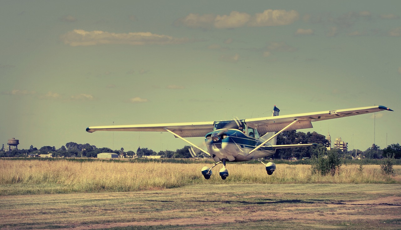 plane  field  nature free photo