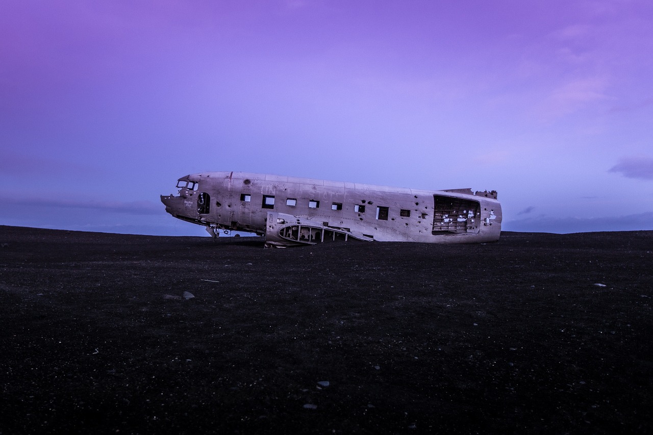 plane abandoned wrecked free photo