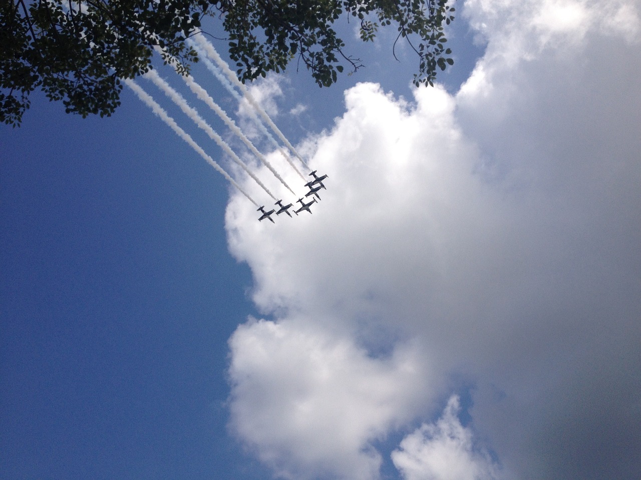 planes sky smoke free photo