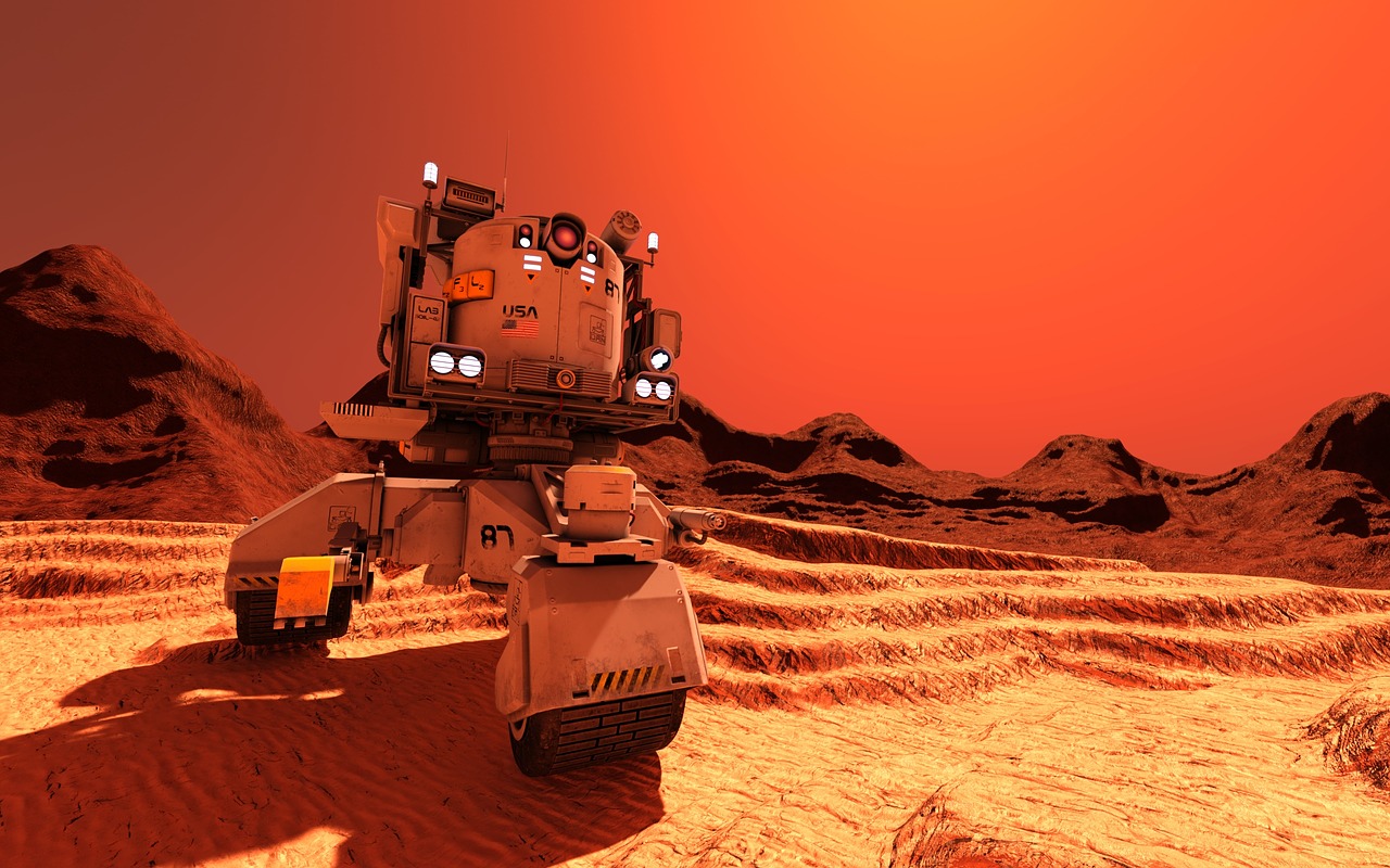 planet mars rover free photo