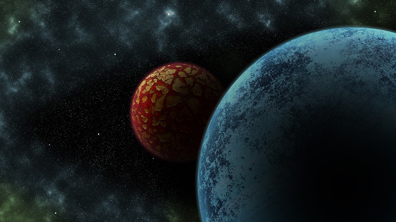 planets space background free photo
