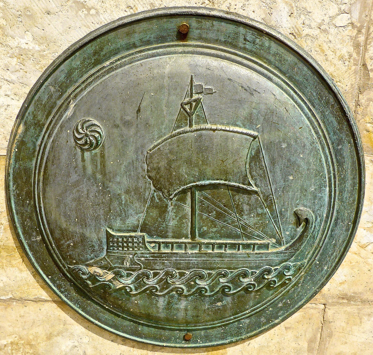plaque roman bronze free photo