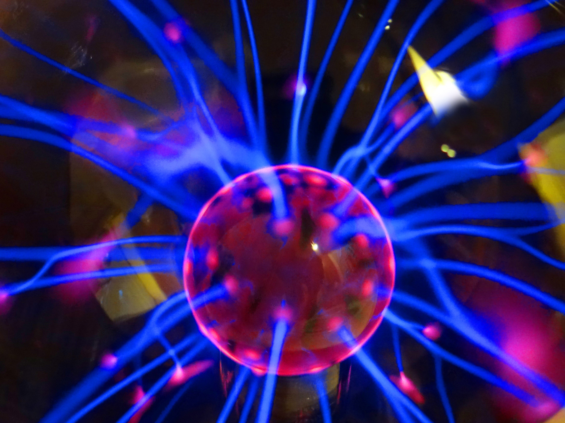 nebula plasma ball color electric free photo