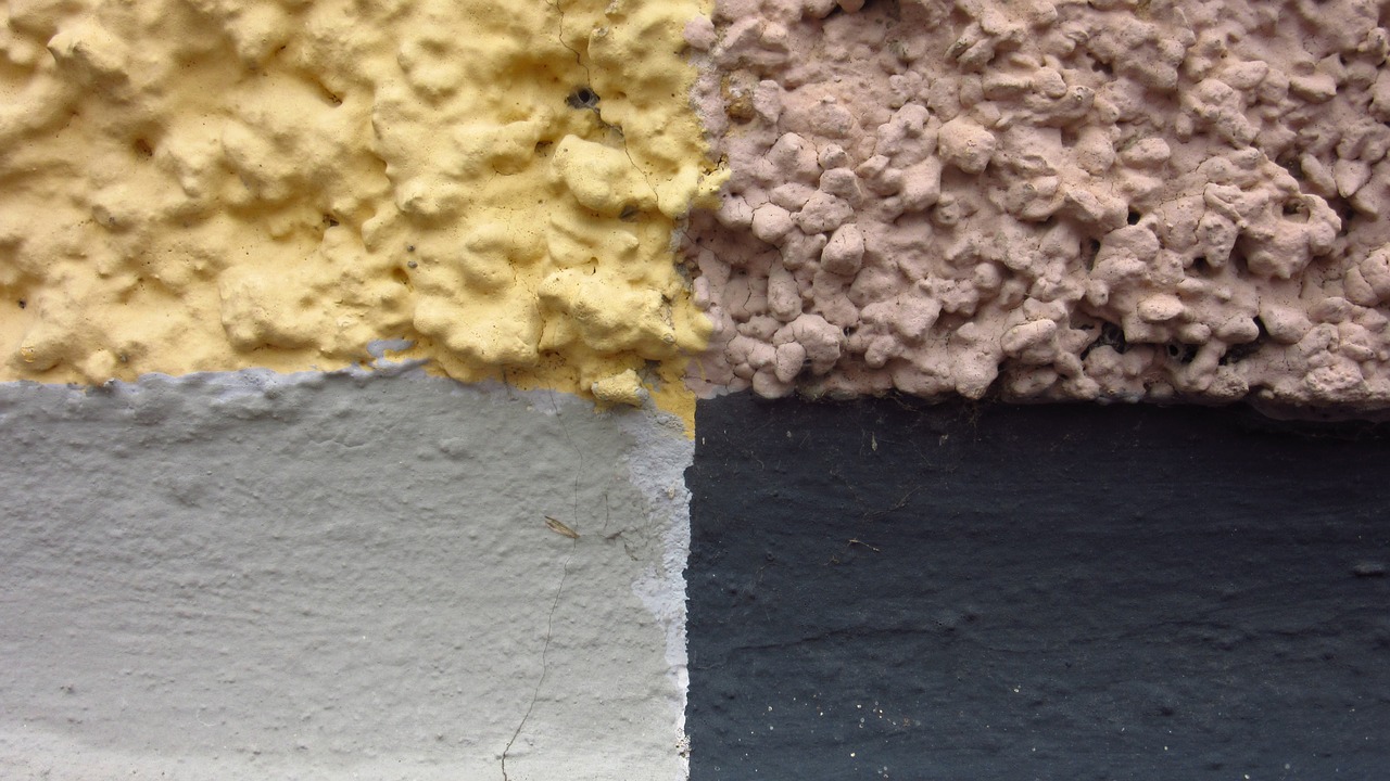 plaster wall four color free photo