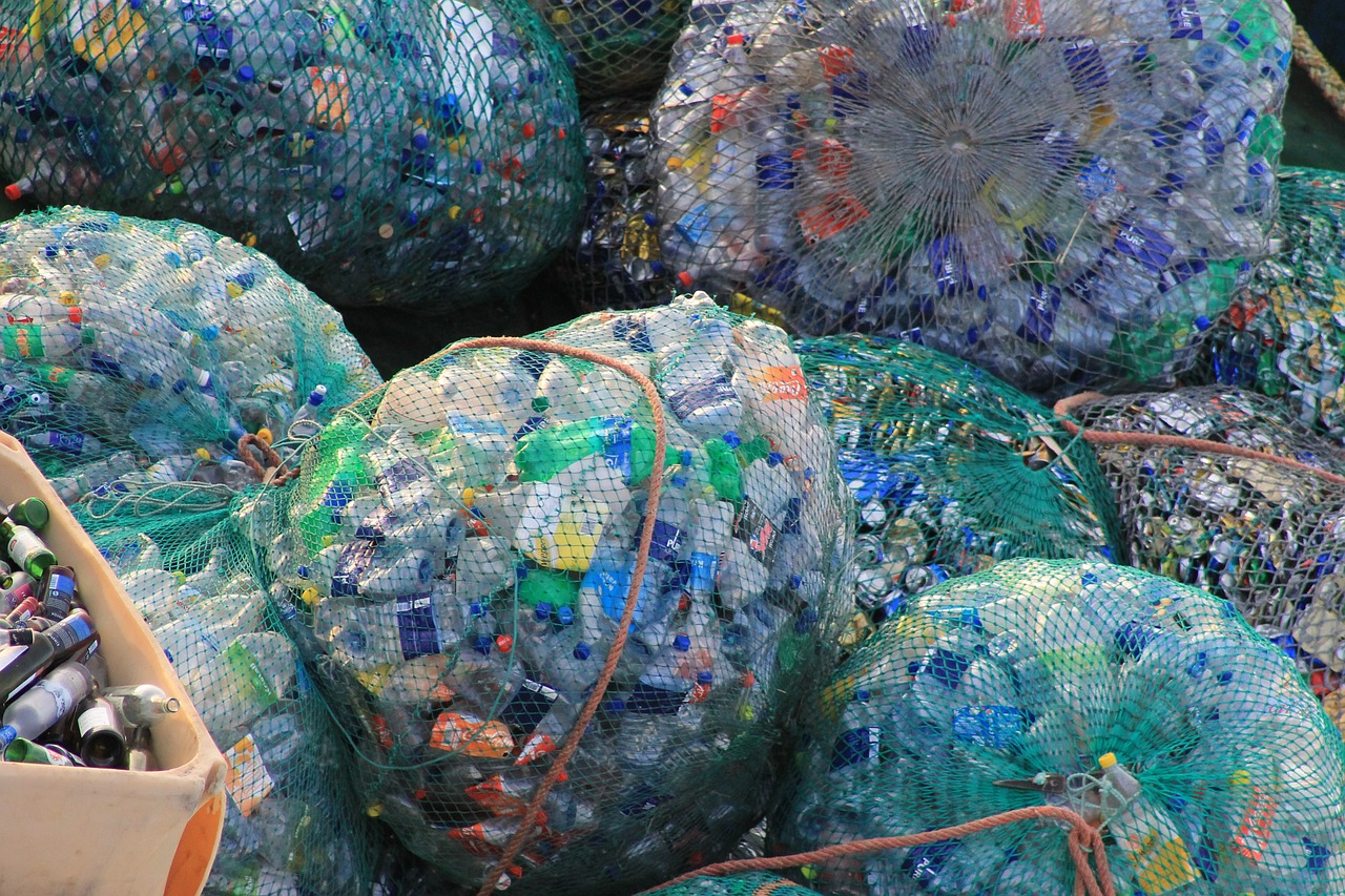 plastic bottles garbage free photo