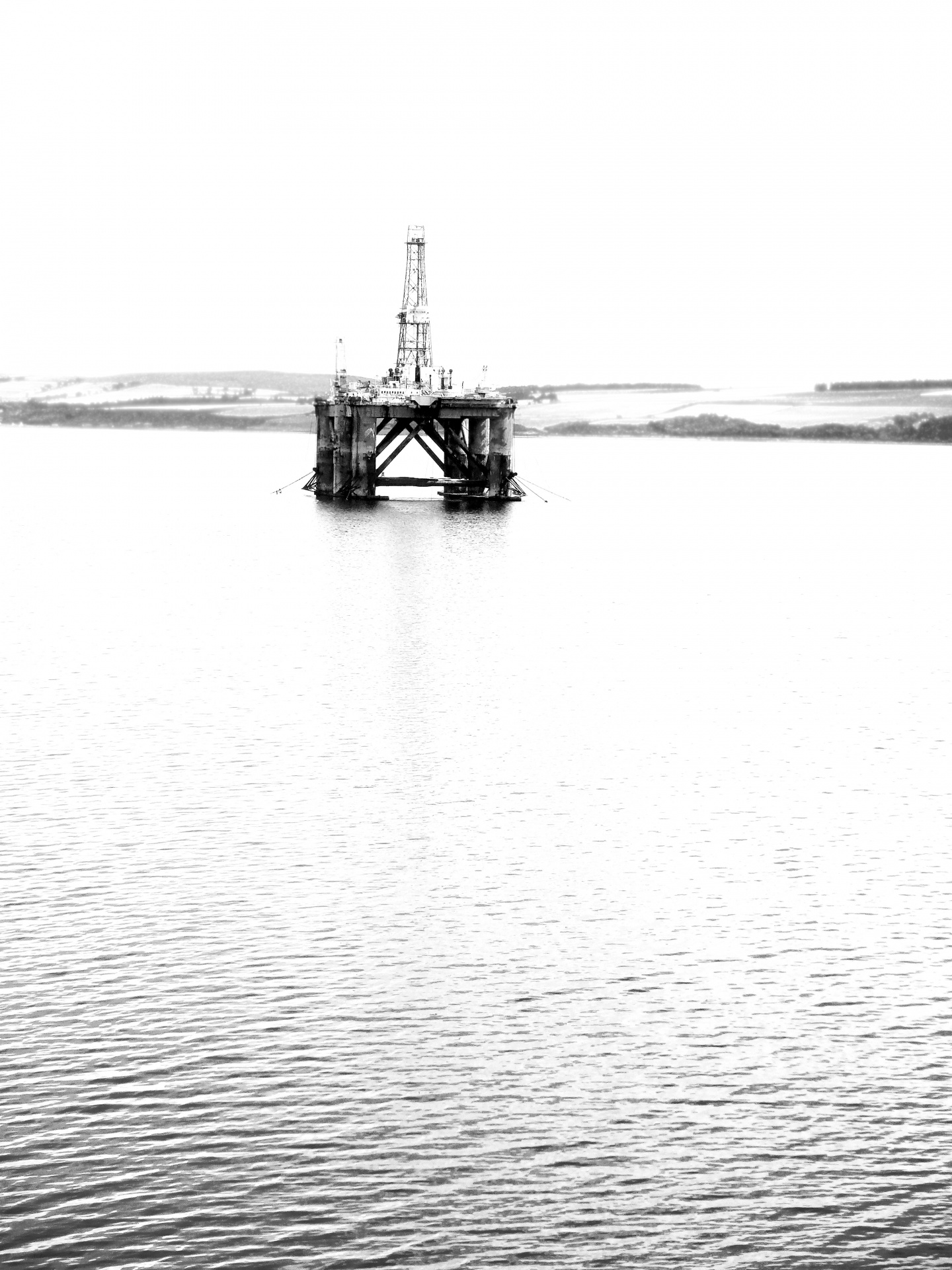 oil platform sea europe free photo