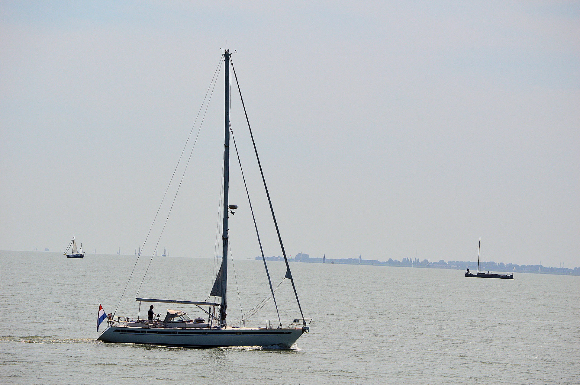 sailboat authentic flatboat free photo