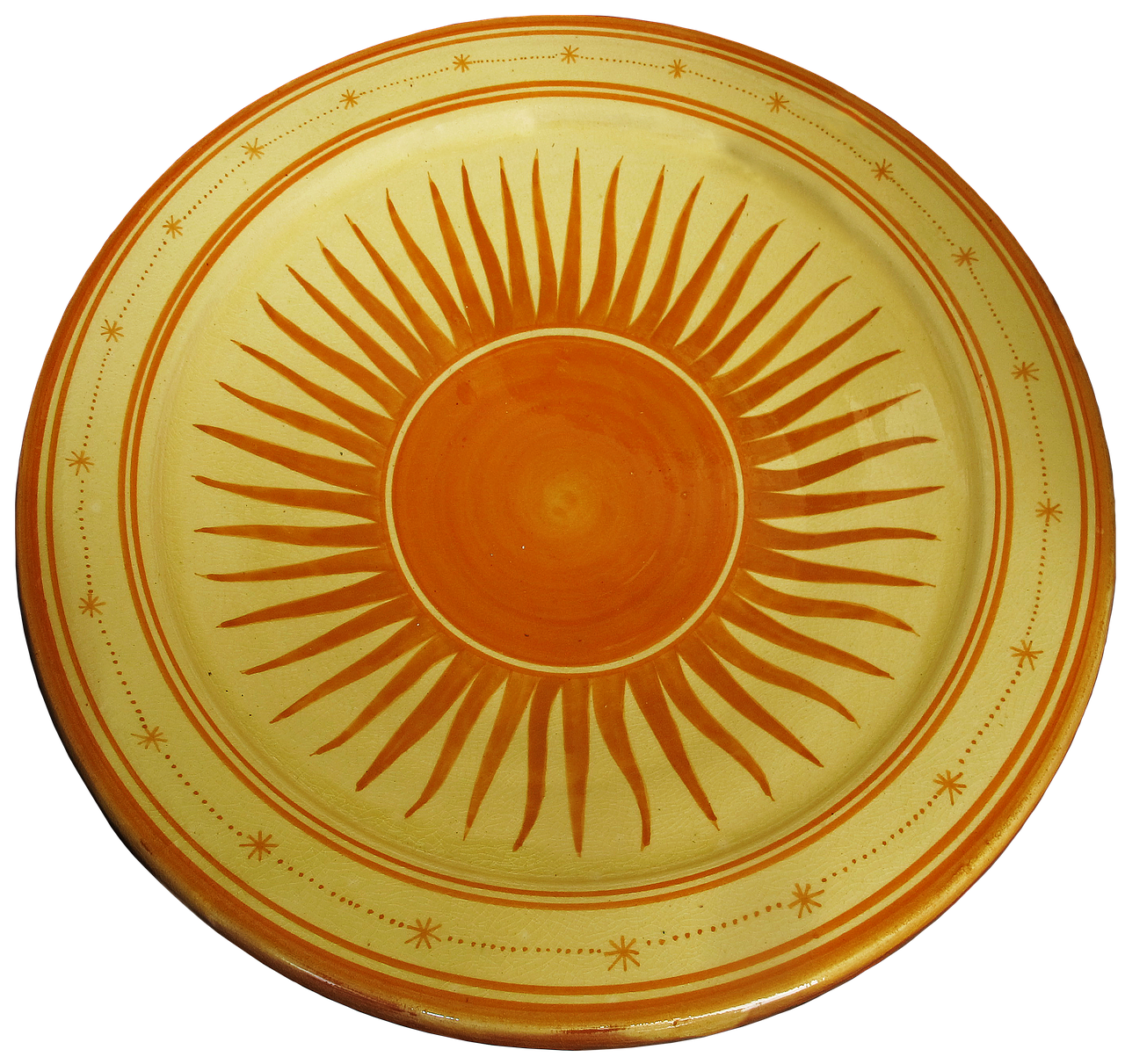 plate sun plate ceramic free photo