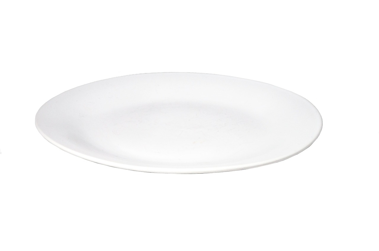 plate white porcelain free photo
