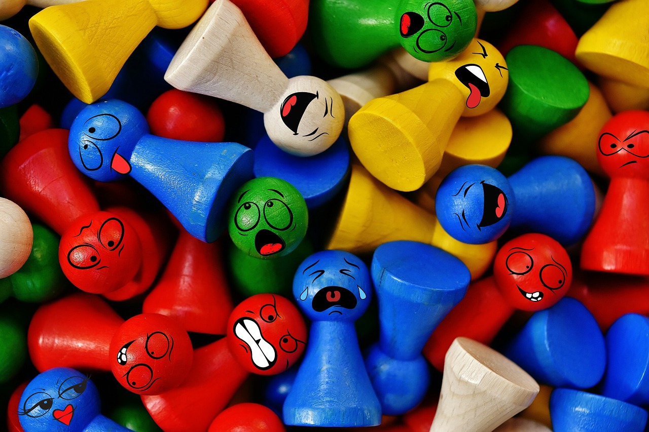 play stone colorful smilies free photo