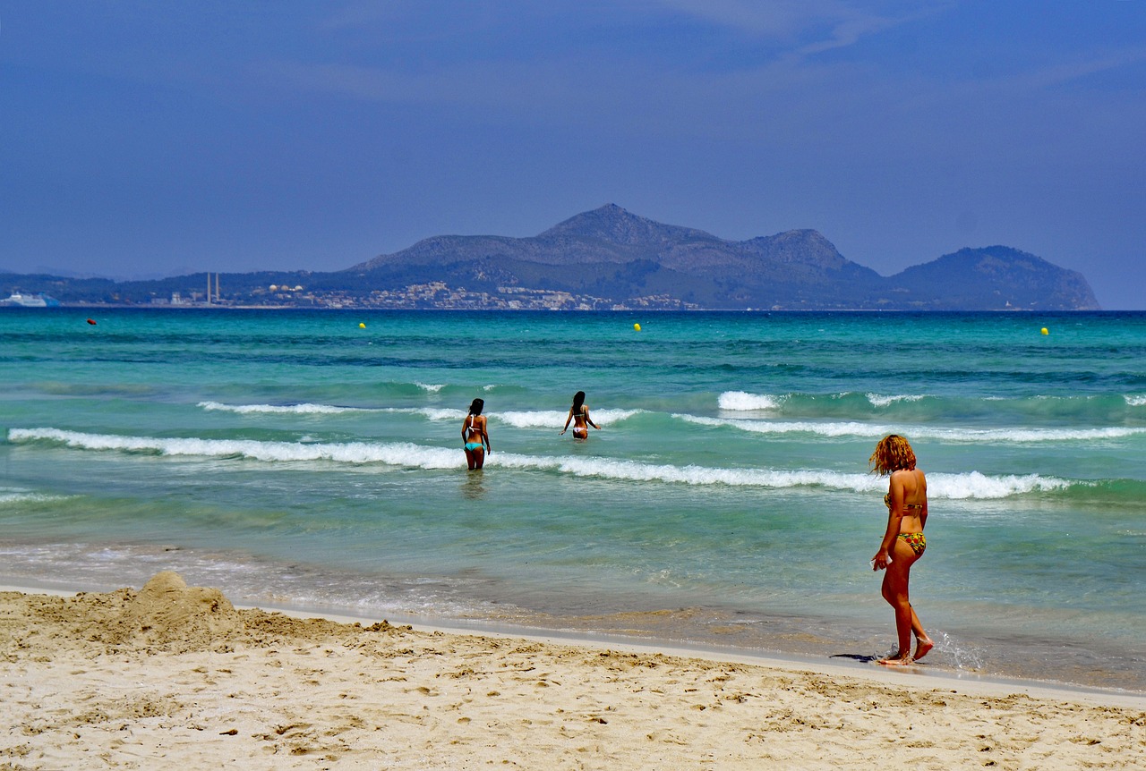 Playa De Muro Mallorca Balearic Islands Spain Sea Free Image