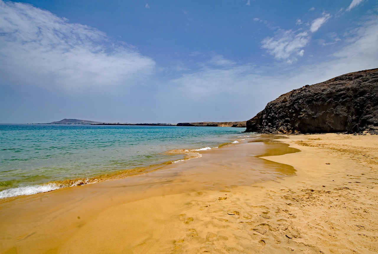 playa del pozo lanzarote canary islands free photo