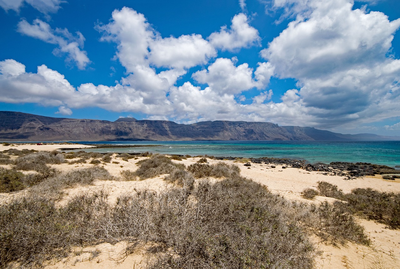 playa francesca la graciosa canary islands free photo