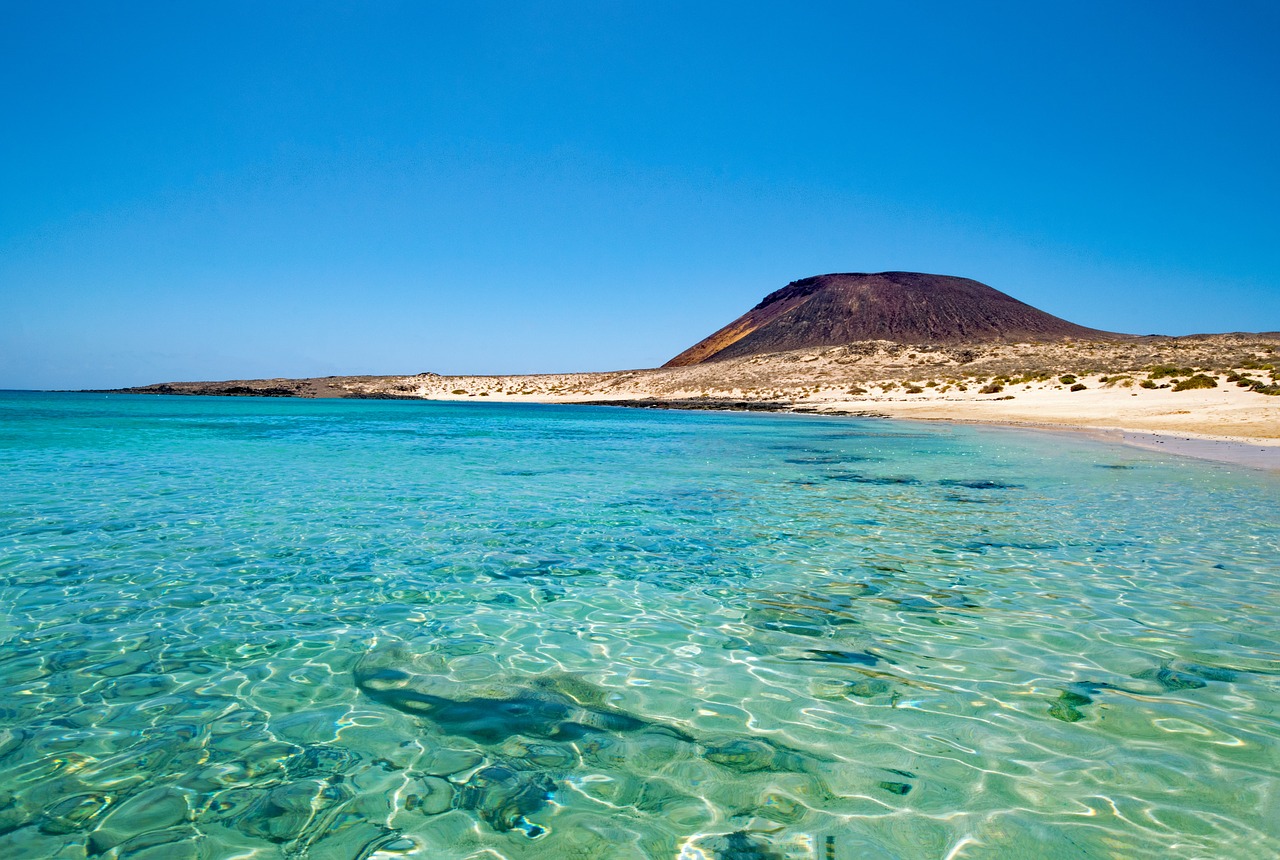 playa francesca la graciosa canary islands free photo