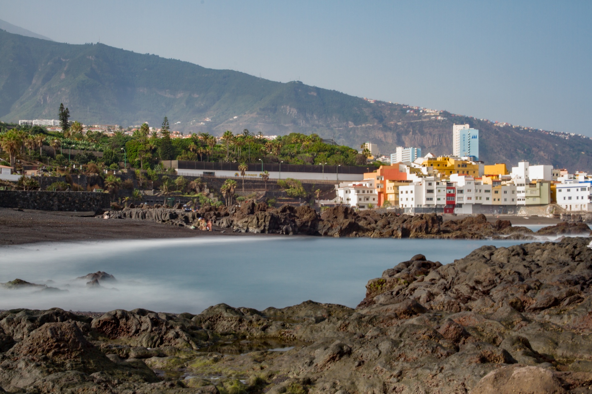 bay volcanic rocks ocean free photo