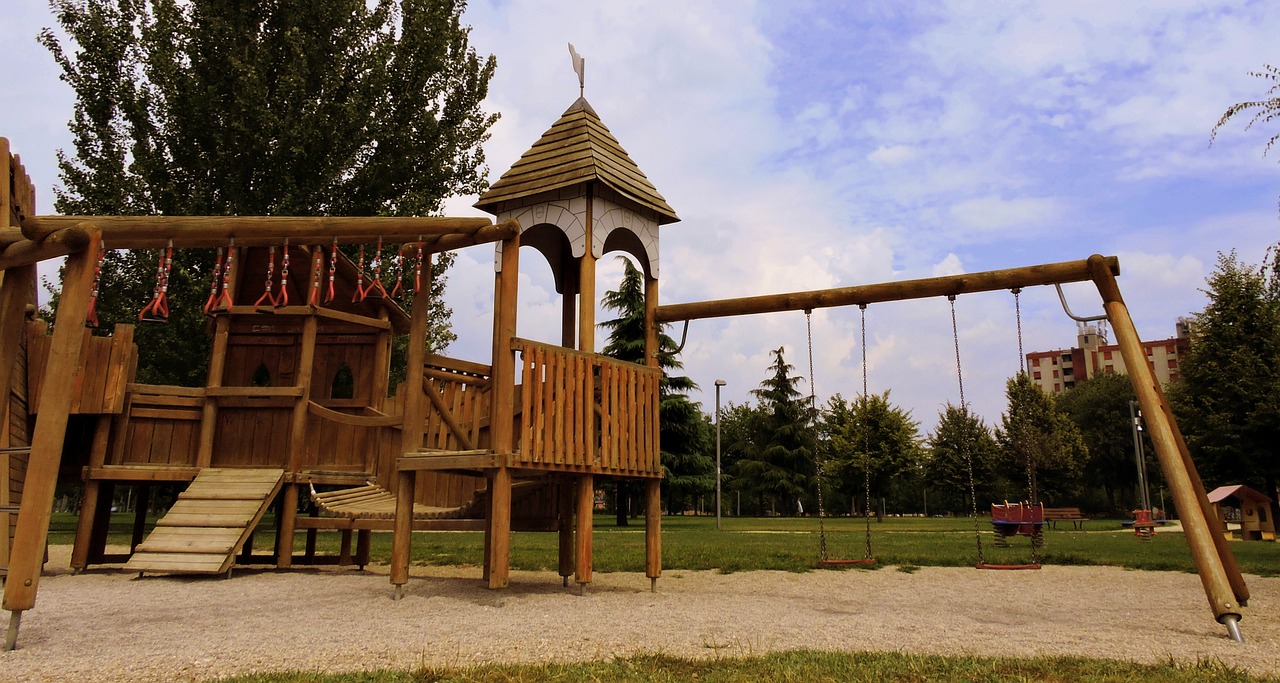 playground rock climbing swing free photo