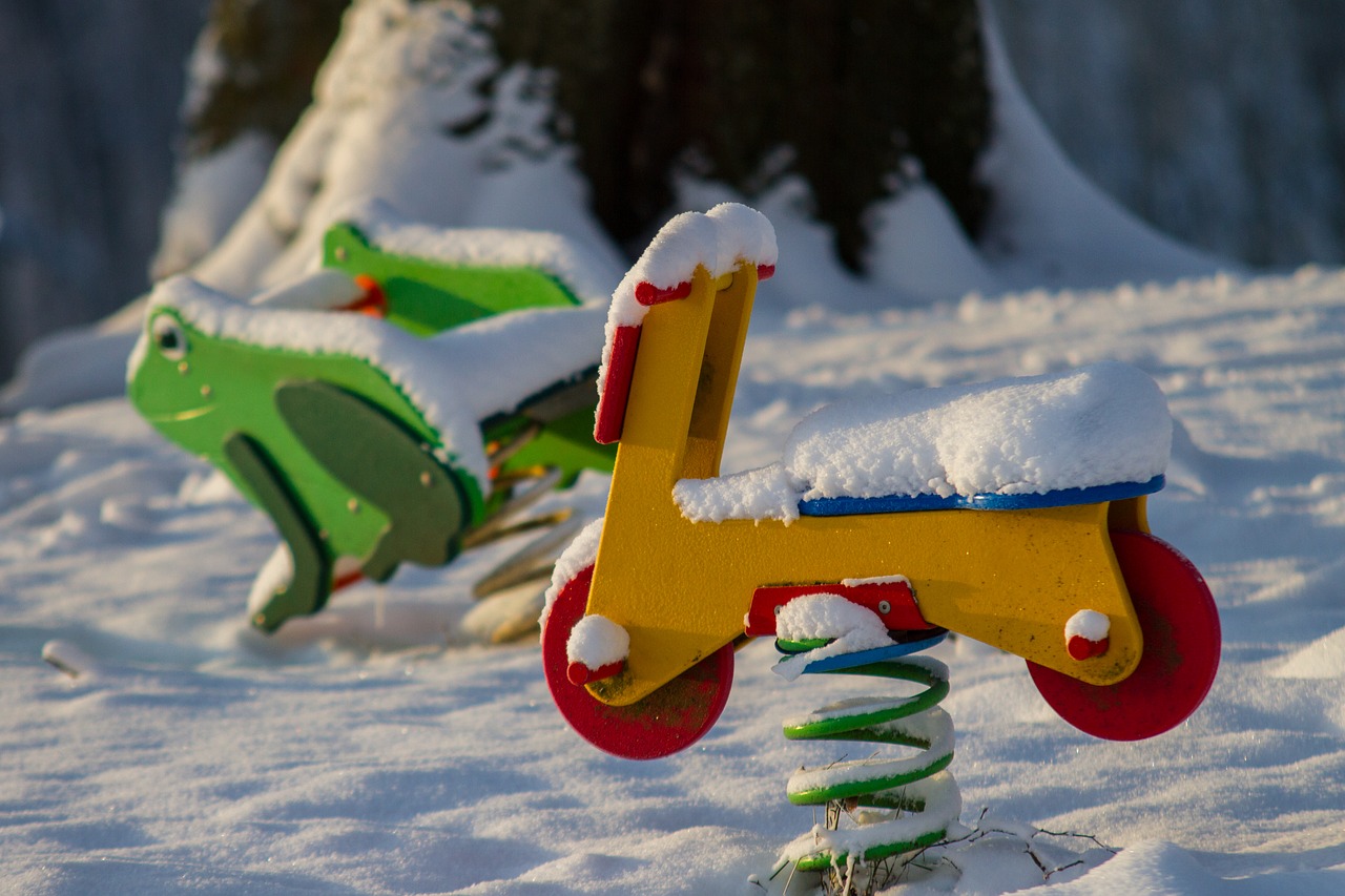 playground toys winter free photo