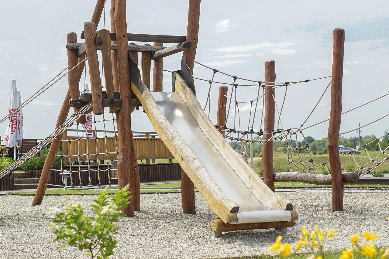 playground wooden for children free photo