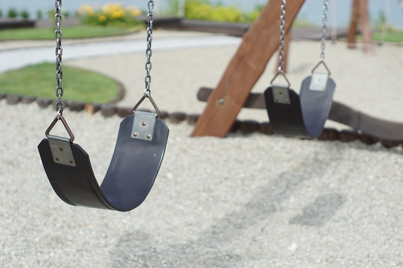 playground swing for children free photo