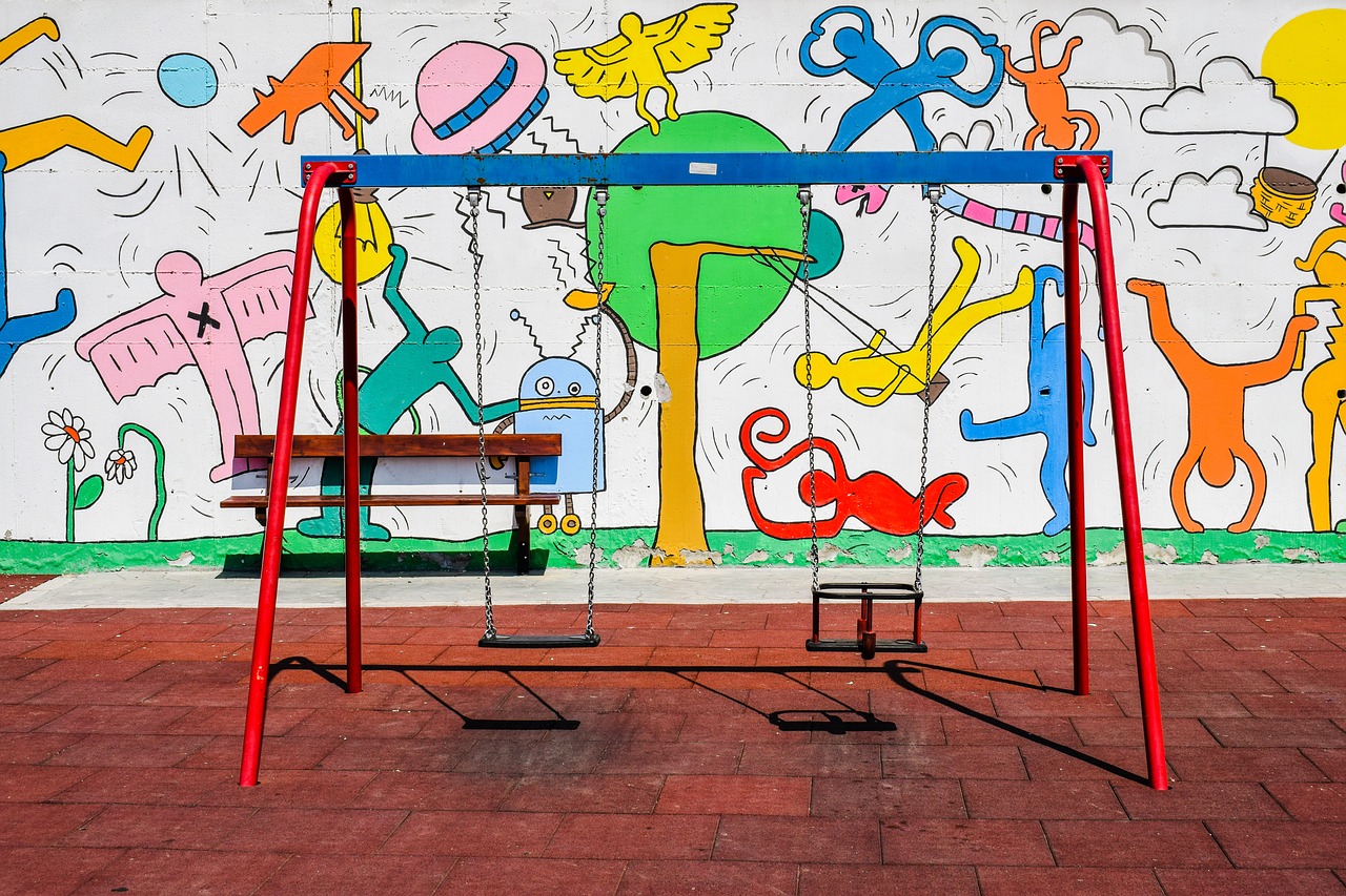 playground swing kindergarten free photo