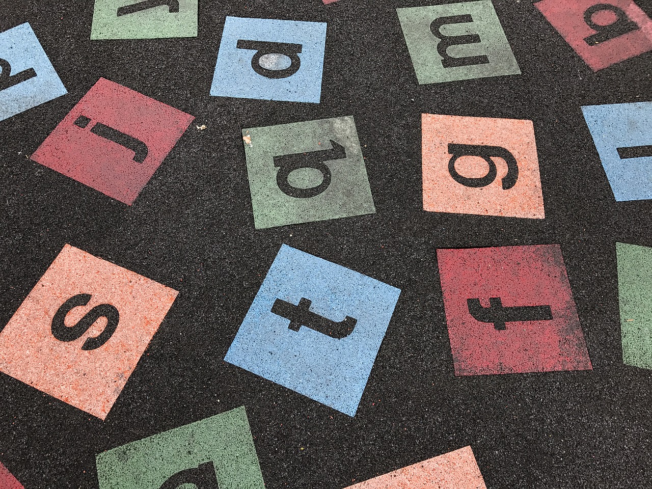 playground letters floor free photo