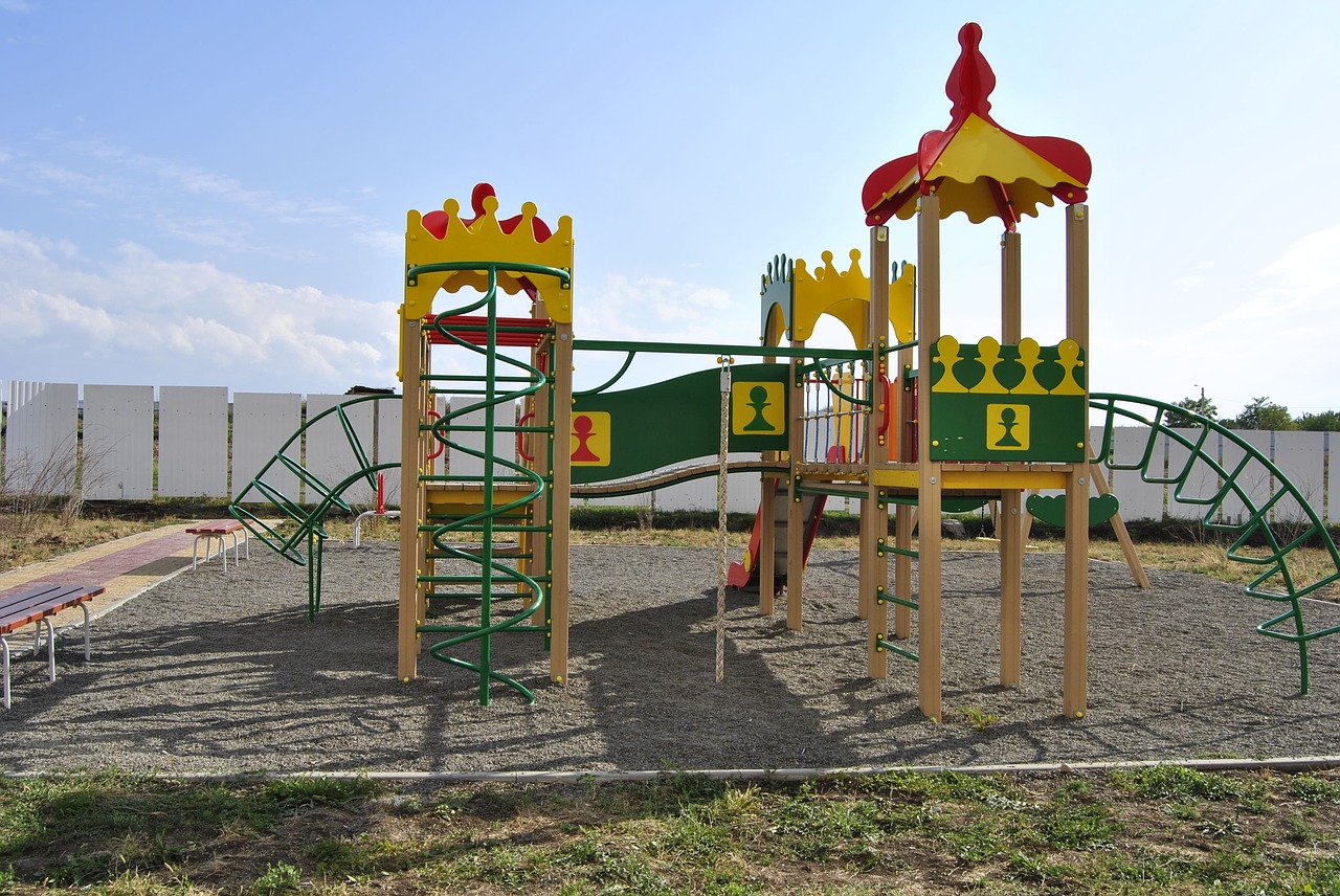 playground childhood children's free photo