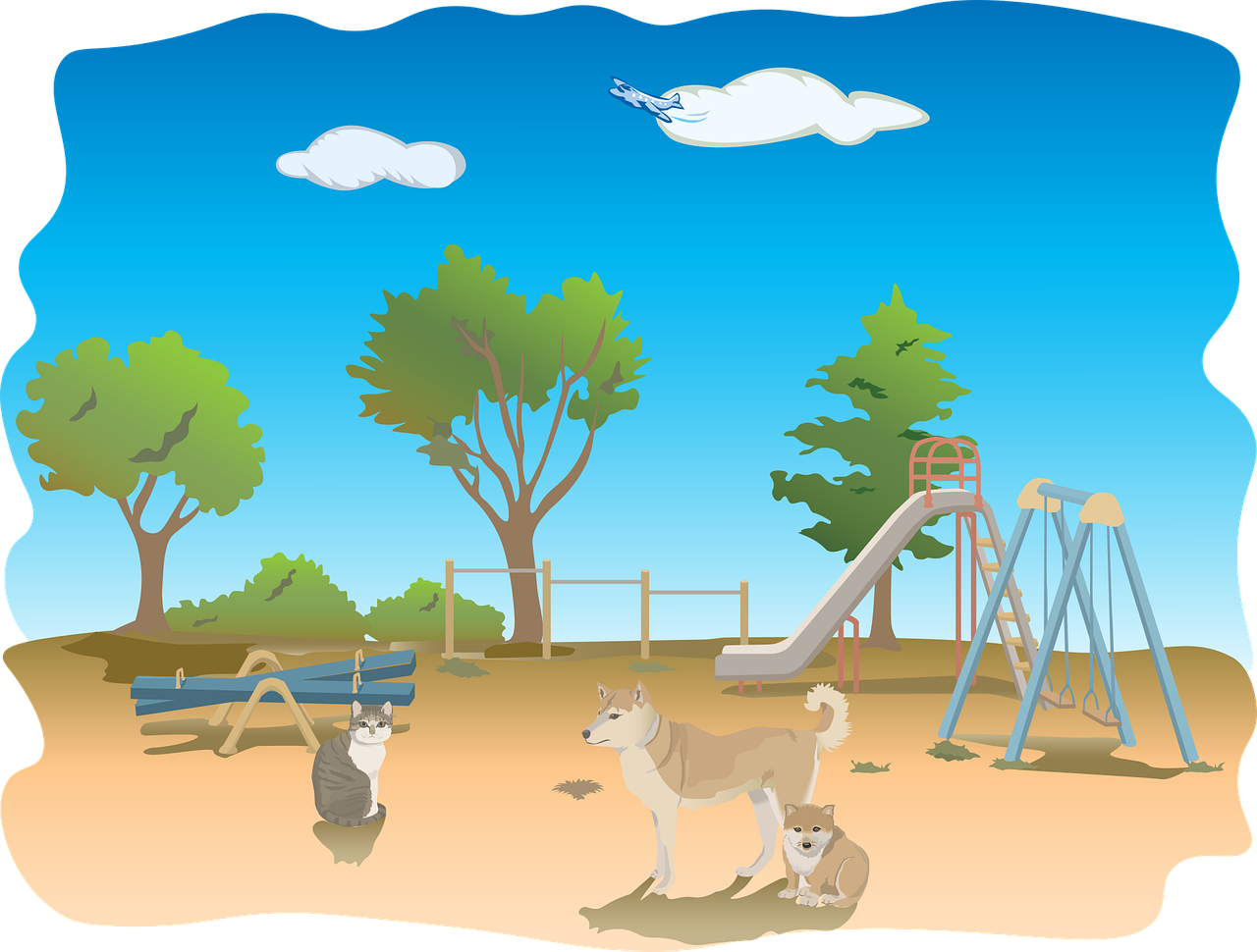 playground animals dog free photo