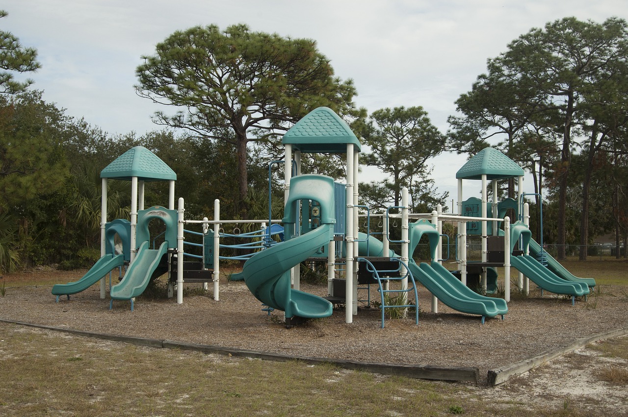 playground slides park free photo