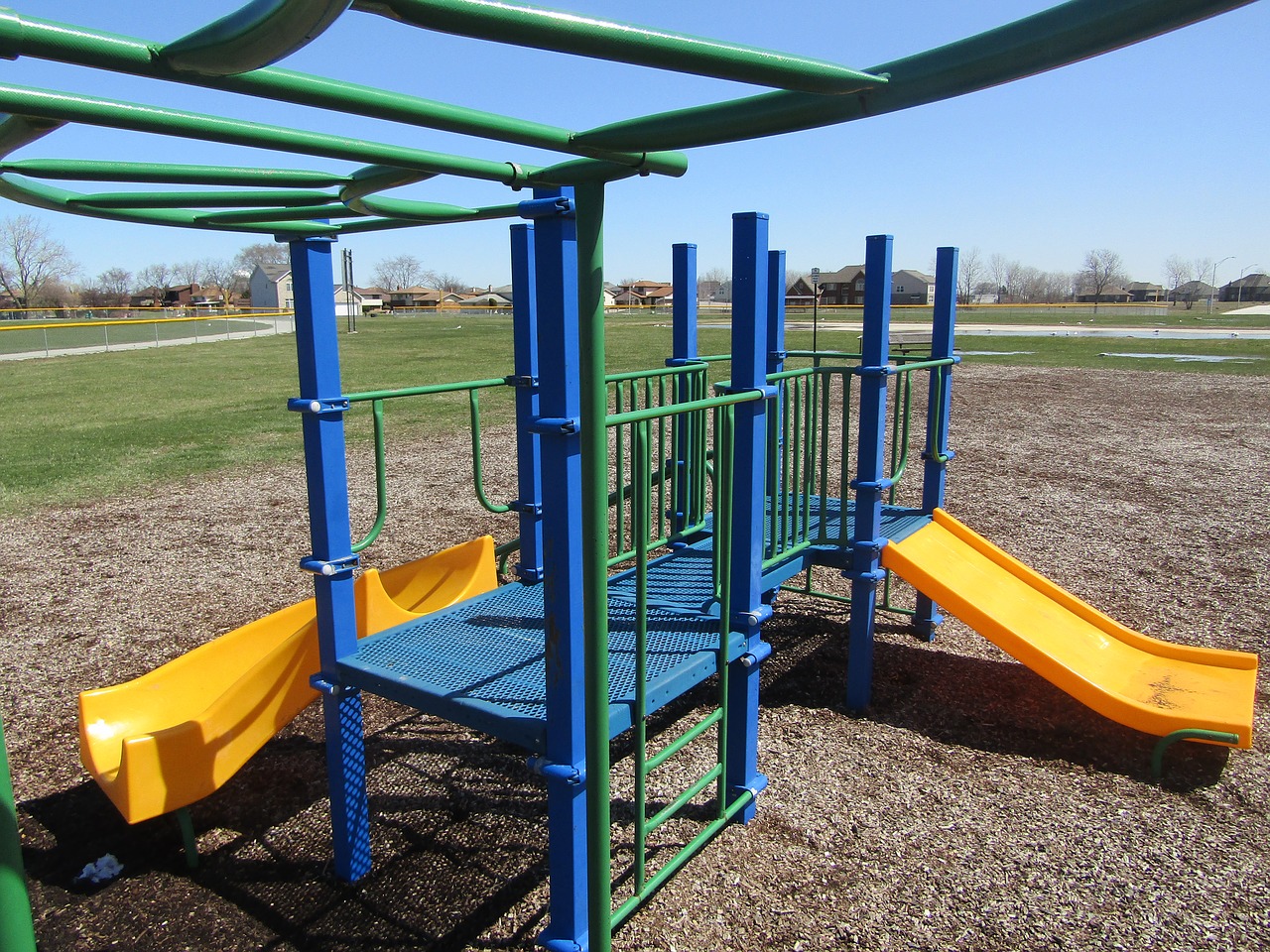 playground  slide  outdoors free photo