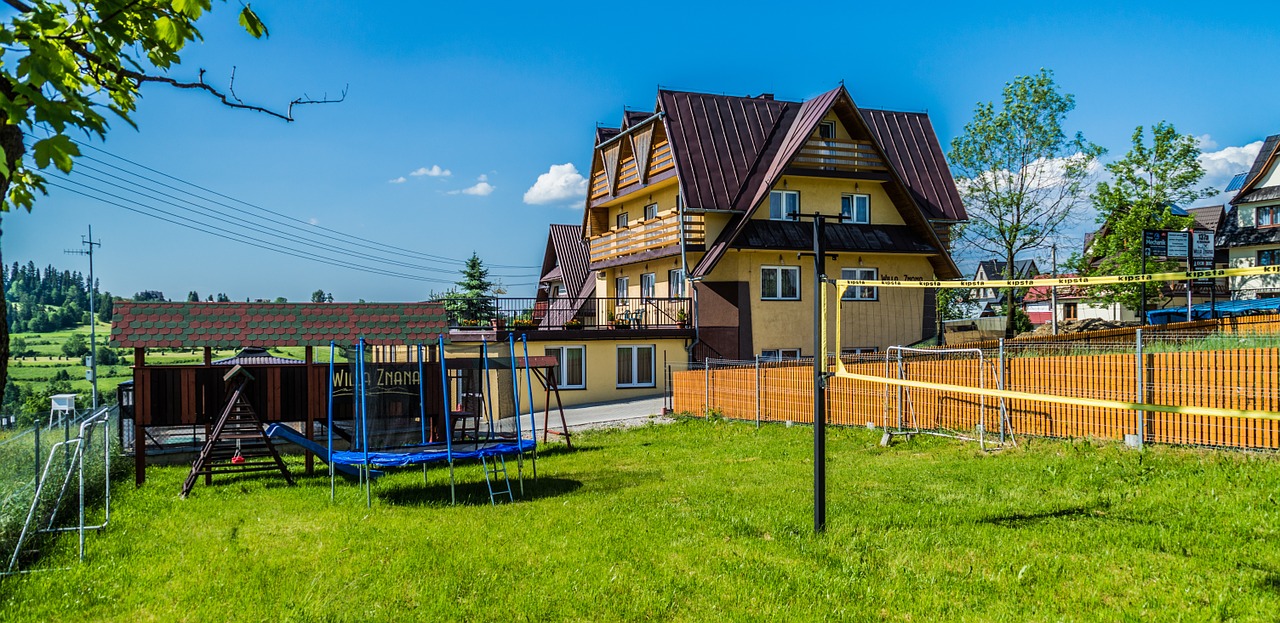 playground cottage summer free photo