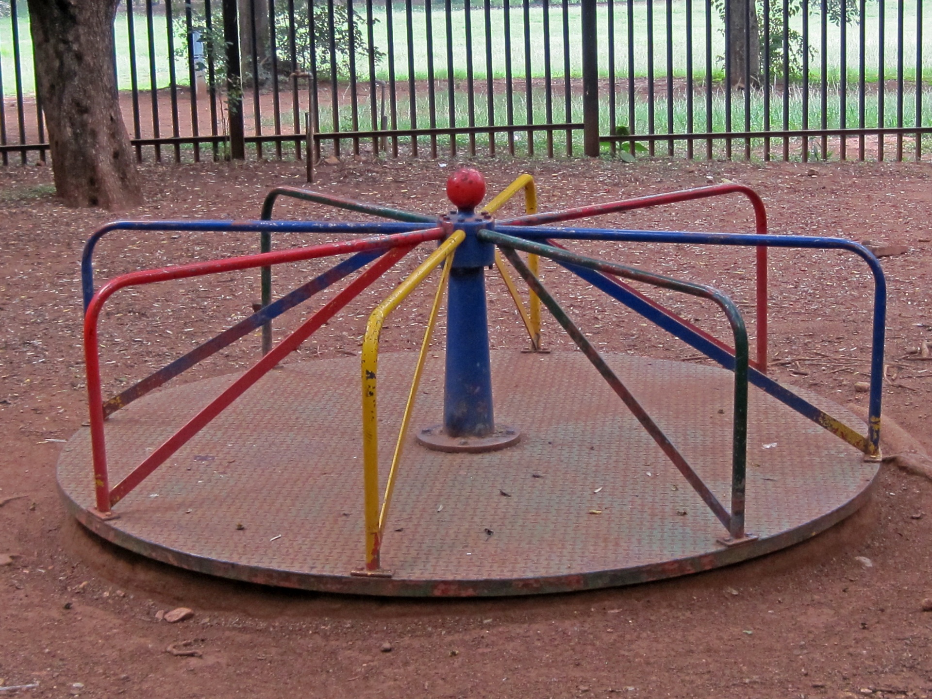 playground carousel round free photo