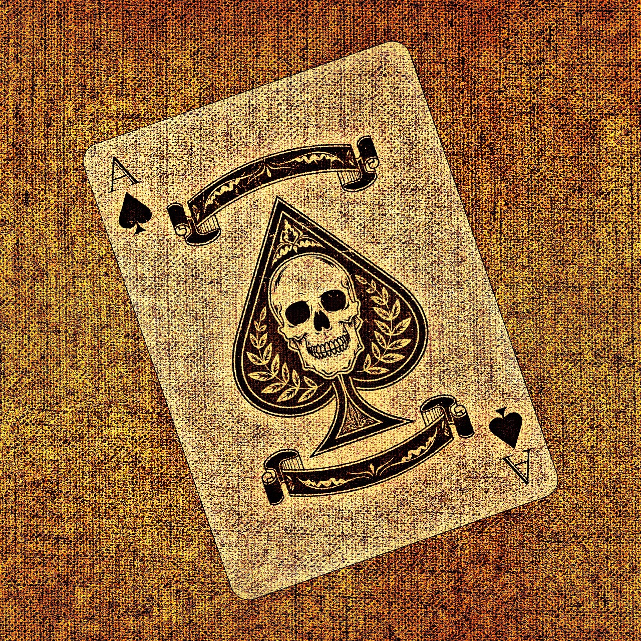 playing card ace pik free photo