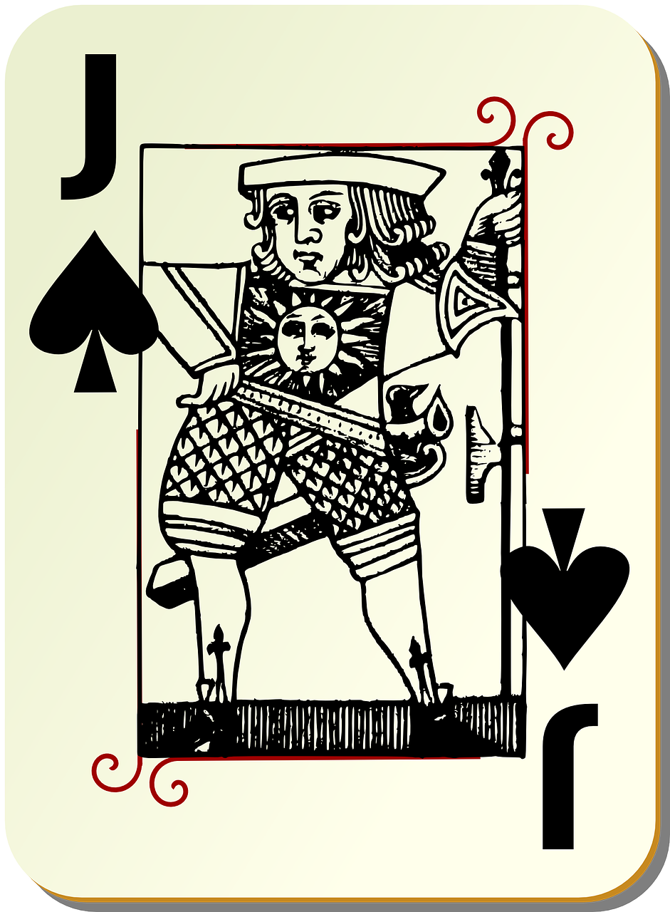 playing card knave spades free photo