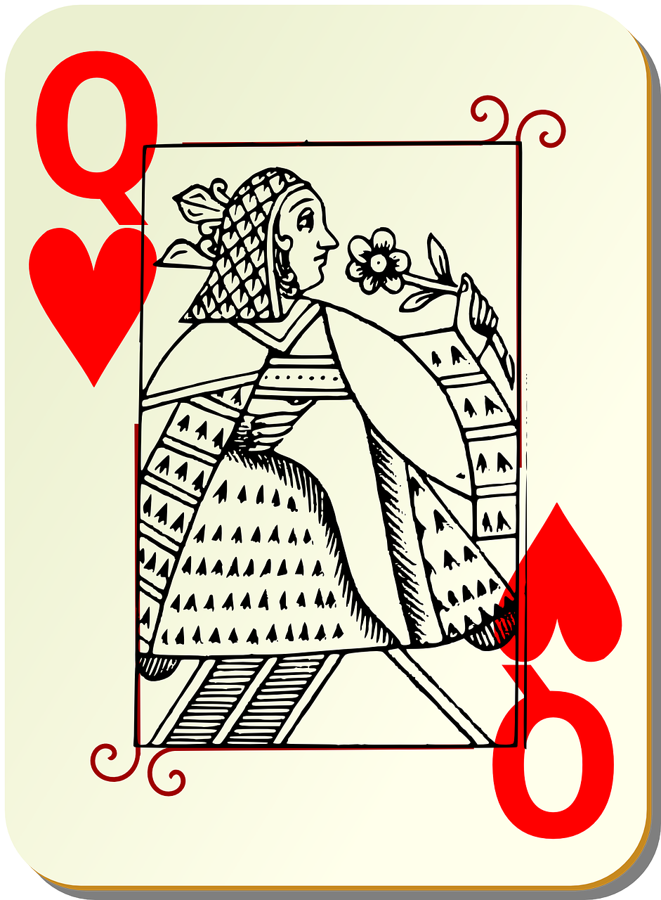 playing card queen card deck free photo