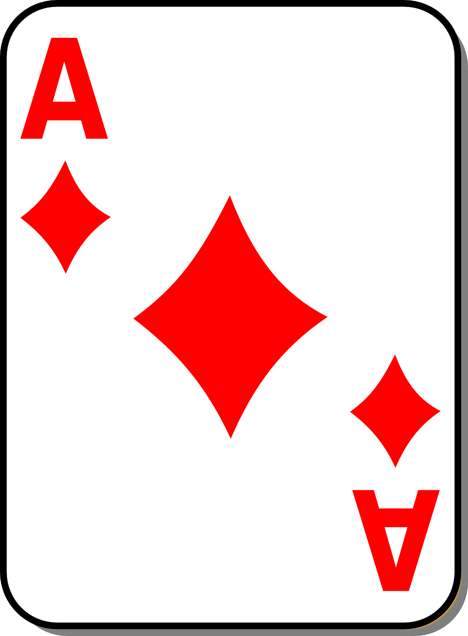 playing card ace diamond free photo