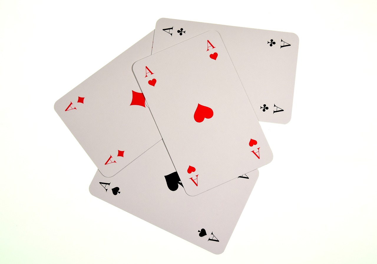 playing cards aces heart free photo