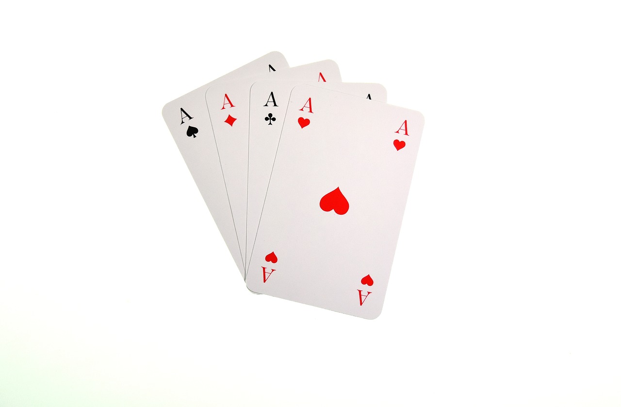 playing cards aces heart free photo