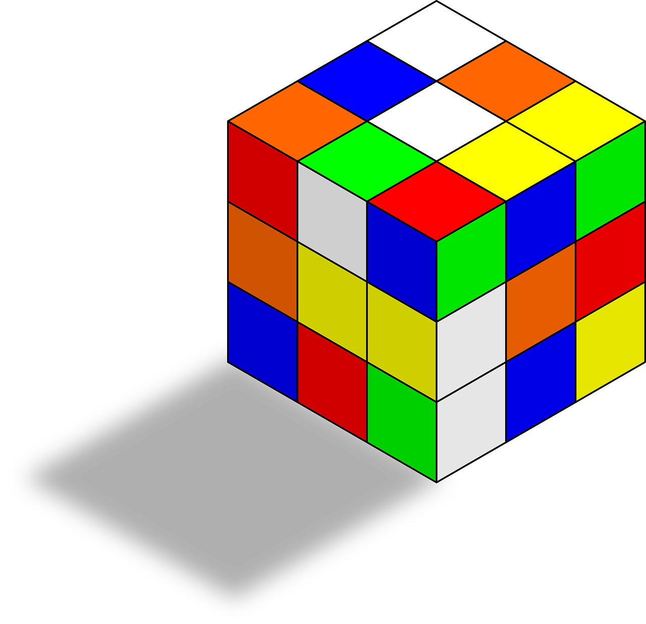 plaything rubik's cube puzzle free photo