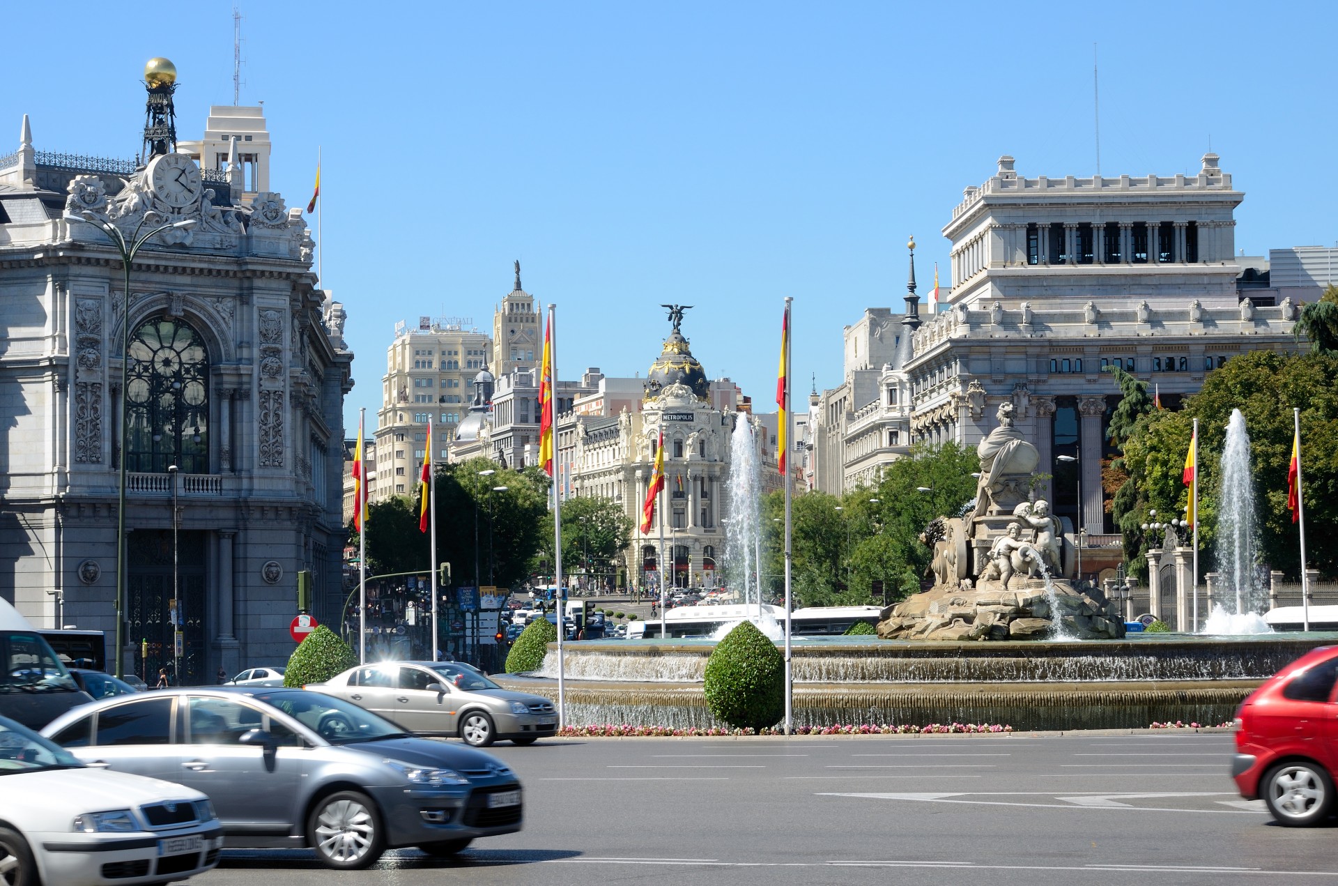 plaza de cibeles madrid spain free photo