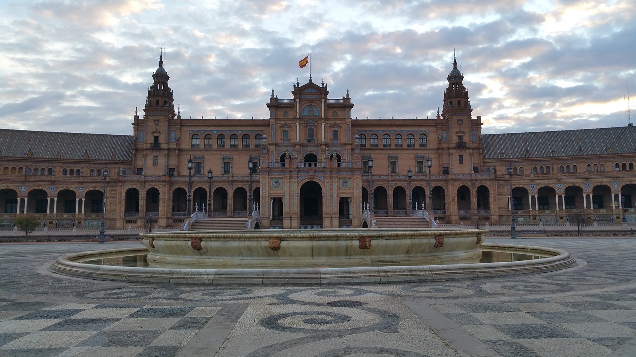 plaza de españa spain square plaza free photo