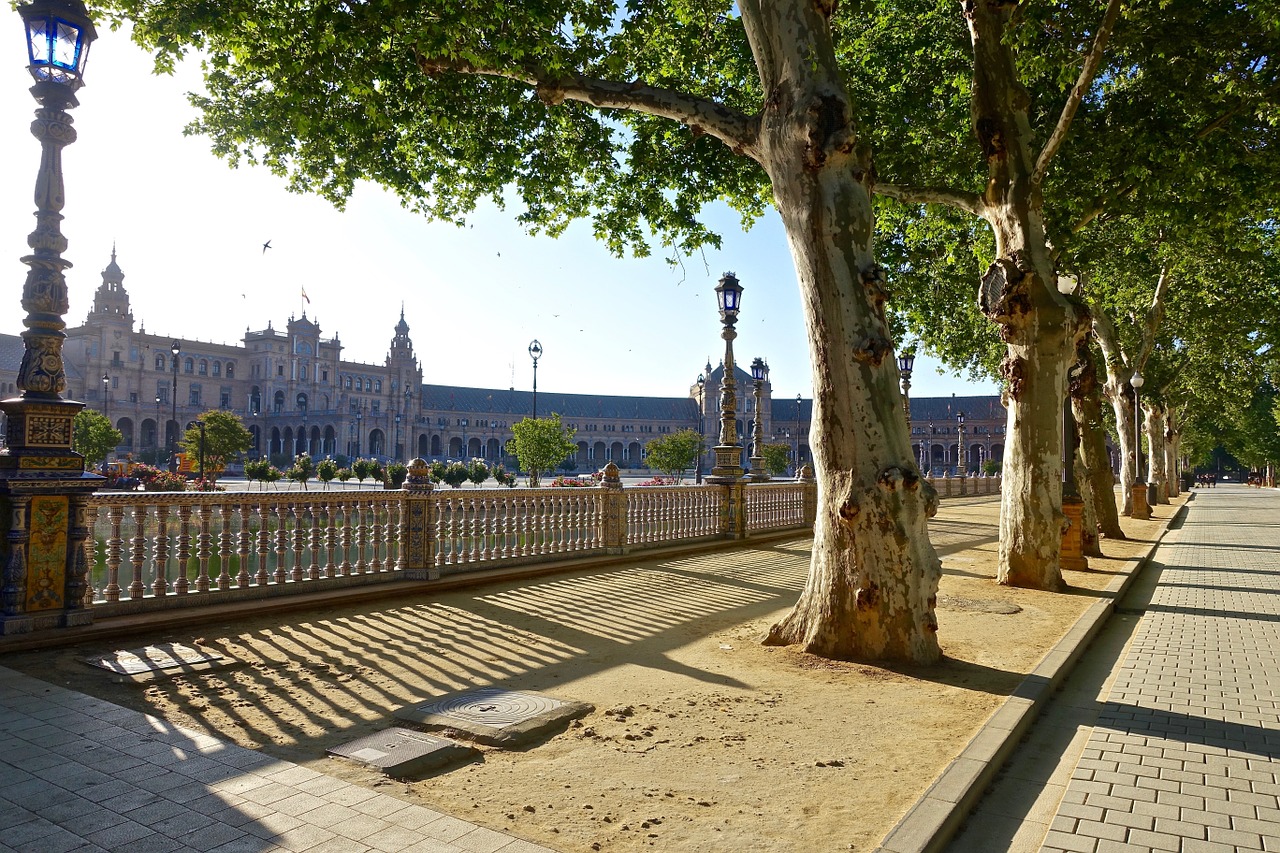 plaza de espania seville palace free photo