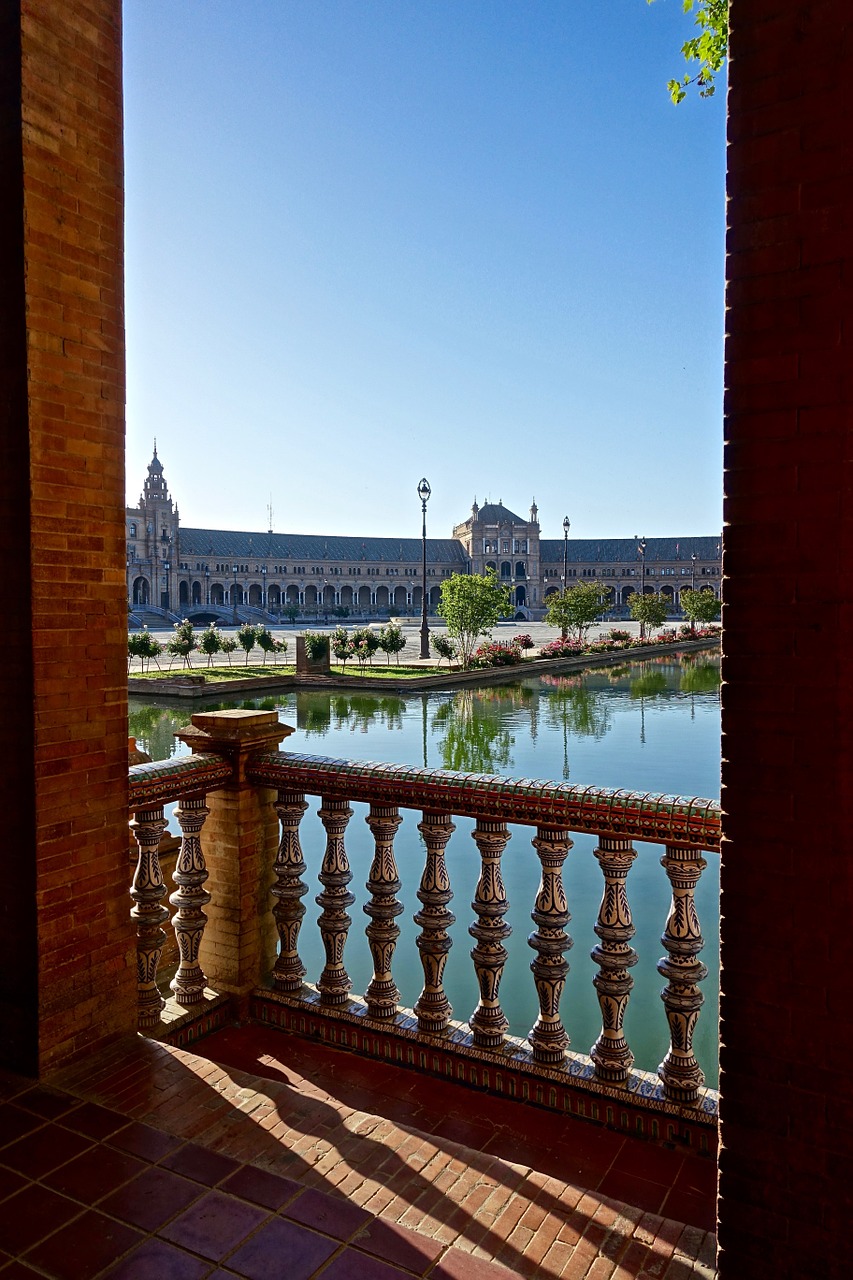 plaza de espania seville palace free photo