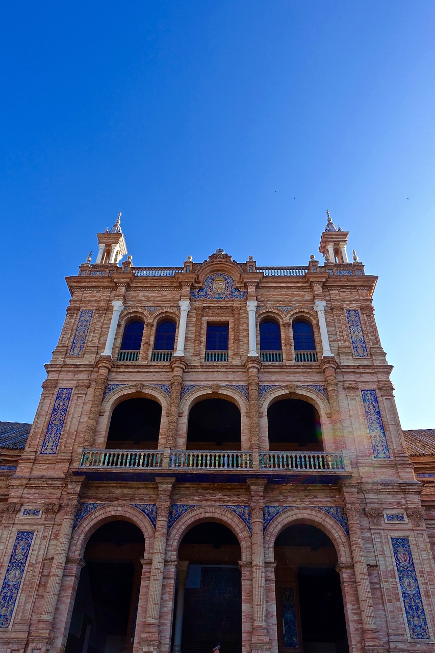 plaza de espania palace seville free photo