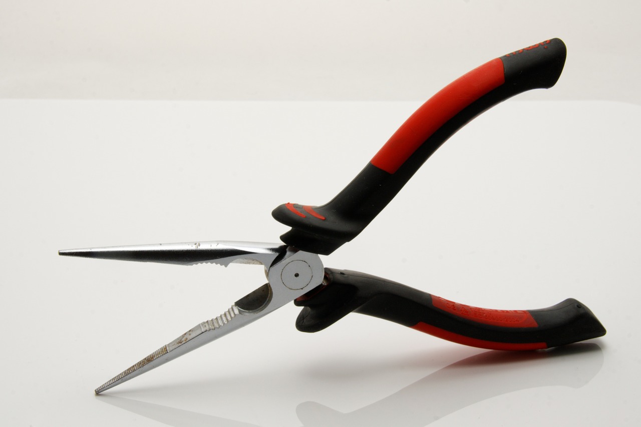 pliers tool needle-nose pliers free photo